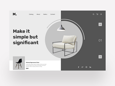 Minimal - ( interior design landing page)