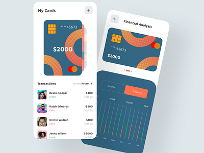 Financial App branding creativity design designers minimal typography ui ux vector