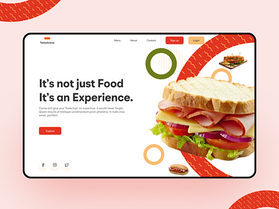 tastylicious- web creativity design designer designers minimal ui uiux ux web website