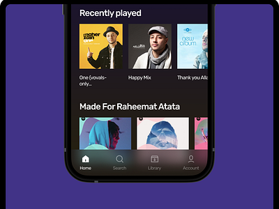 Spotify Mobile UI