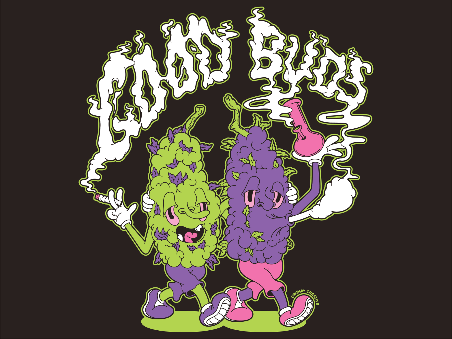 Good Buds Screen Print by Seth Ellenwood on Dribbble