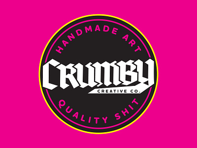 Crumby Logo Variant 2 adobe fonts adobe illustrator branding branding design circle color creative crumby crumby creative logo logotype typography vector vector art