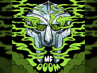 MF DOOM FOREVER branding color crumby crumby creative doom hand drawn hiphop illustration ipad pro mf doom music procreate rap supervillain underground rap