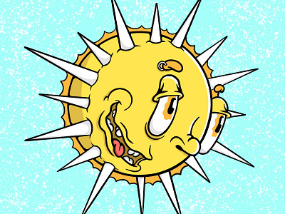 Sun is Shining branding cartoon character crumby creative graphic designer hand drawn illustration illustrator ipad pro procreate raster illustration spring summer sun sunny sunshine