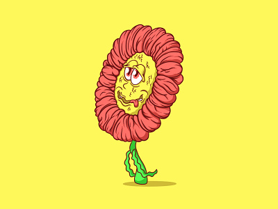 I Think I'm Starting To Feel It branding cartoon creative crumby daisy design feeling feeling it flower flower illustration hand drawn illustration spring springtime