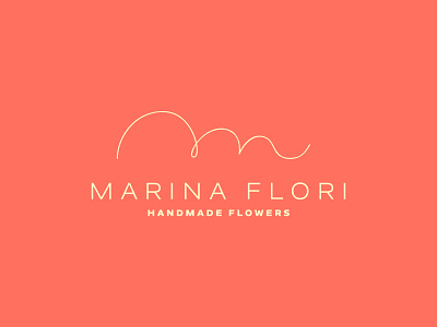 Marina Flori - Handmade flowers branding bulgaria desiginspiration design graphic desgin identity line logo minimal symbol typography vector