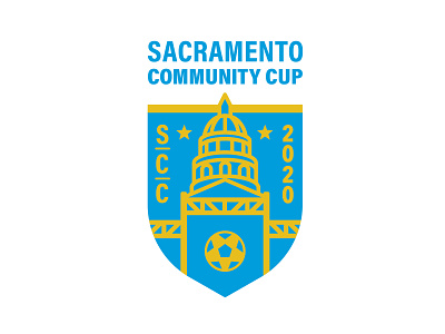 Sacramento Community Cup Logo branding branding and identity cali california crest football futbol identity lockup logo logos refugees sacramento soccer soccer logo sports