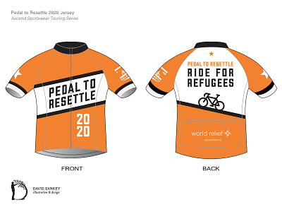 2020 Charity Ride Cycling Jersey apparel bicycles bikes biking california cycling cycling tour cyclists design graphicdesign jersey refugees road cycling sacramento sportswear