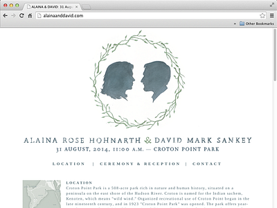 Wedding Website (Snippet 1)