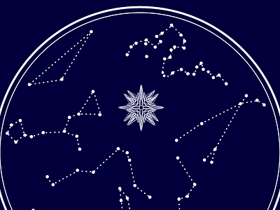 Advent 2014 blue christmas constellations drawing holiday illustration knockout star stars