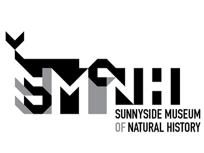 Sunnyside Museum of Natural History Logo geometry grayscale grid id identity illustration logo museum nature whale