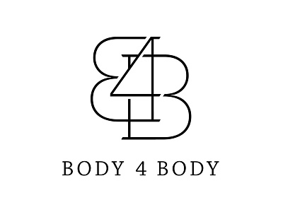 Body 4 Body Fitness Concept 2 branding icon identity lettering ligature logo typography