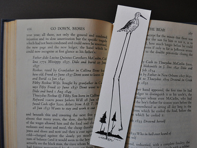 Yellowlegs Bookmark animals bird birding bookmark digital drawing illustration literature nature ornithology pen and ink reading