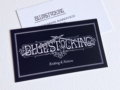 Bluestocking Logo, Business Card