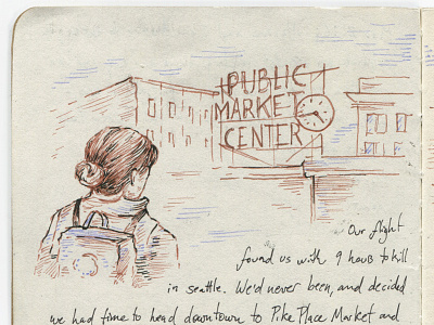 Alaska Sketchbook (Detail) — Seattle Layover