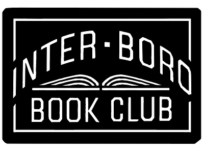 Inter-Boro Book Club Logo bookplate books branding classic identity literature logo reading sans serif type typography vintage