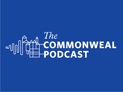 The Commonweal Podcast (unused option) audio branding design identity logo magazine podcast podcasting podcasts publishing soundwave wip work in progress