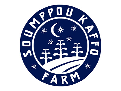 Soumppou Kaffo farm Logo africa african branding farm farming identity illustration lettering logo new york city nyc produce