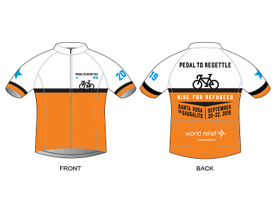Pedal to Resettle Cycling Jersey — Selected