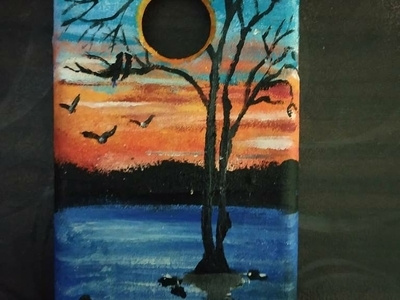 Mobile cover painted