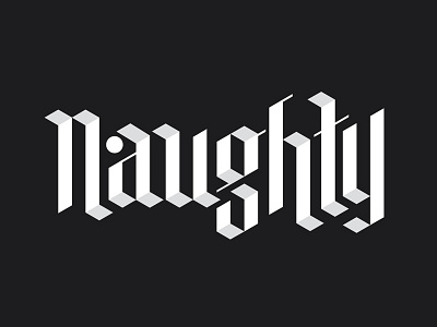 Naughty Blackletter