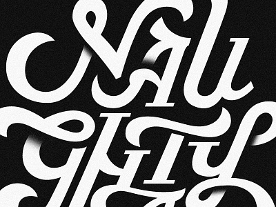 Naughty 70s custom lettering lubalin naughty retro typography
