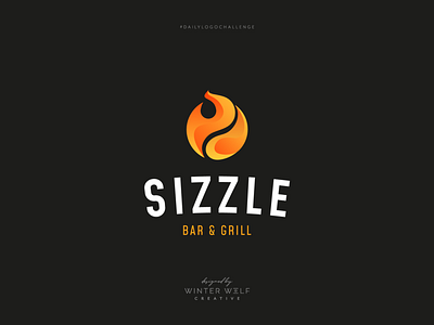 #DailyLogoChallenge Day 10 branding daily logo challenge fire logo flame logo graphic design logo winter wolf creative