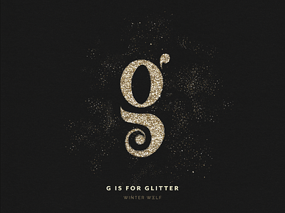 G is for Glitter 36 days of type 36 days of type lettering doodle drawing g logo g type glitter glitter lettering glitter spray graphic design hand lettering illustration illustrator lettering procreate type art type challenge type daily typography winter wolf creative