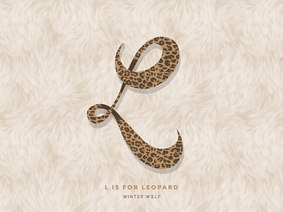 L is for Leopard 36 days of type 36 days of type lettering animal print calligraphy cursive doodle drawing graphic design hand lettering illustration illustrator l logo leopard leopard print leopard type lettering procreate sketch typography winter wolf creative