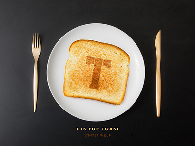 T is for Toast 36 days of type 36 days of type lettering adobe photoshop army lettering burnt image doodle drawing graphic design hand lettering illustration illustrator lettering photo manipulation procreate stencil stencil type toast type typography winter wolf creative