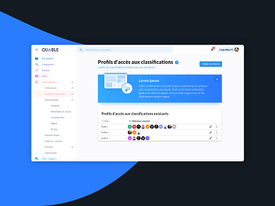 Quable PIM app charte graphique design identité visuelle material design ui ux ux ui web website