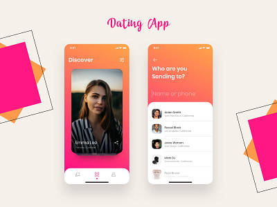 Dating App app concept chat chat app dating app datingapp design typography ui