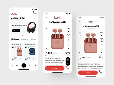 Boat App Re-design Concept app app concept branding design flat graphic design illustration interactive mobile mobile app design typography ui user interface ux