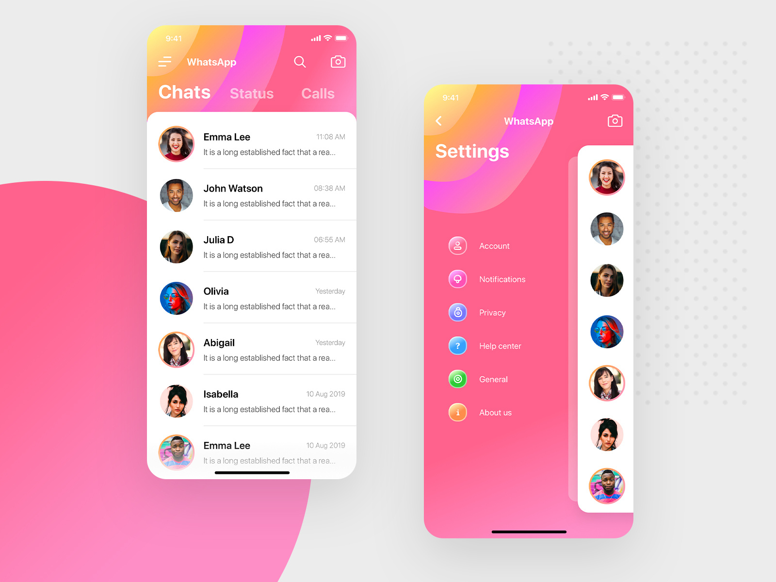 WhatsApp Concept by Ranbir Singh on Dribbble