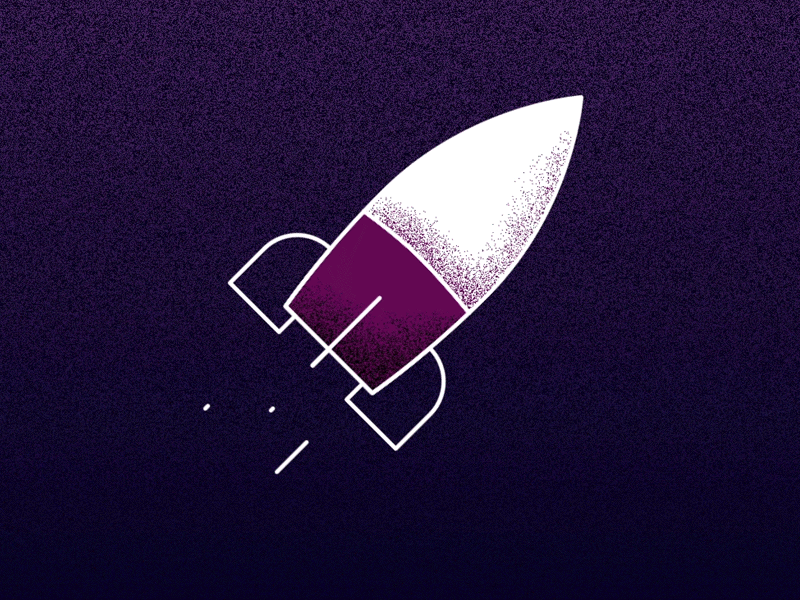 Rocketing Off 2d after affects animation design illustration texture