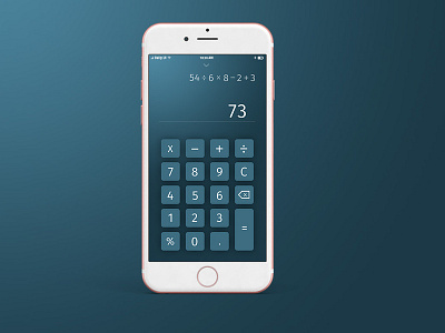 Daily UI: #004 Calculator app calculator daily challange daily ui dailyui 004 dailyui challenge design interface mobile ui visual design