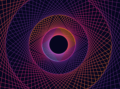 Spirograph abstract art colors design graphic design illustrator poster visual