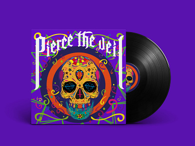 Pierce The Veil CD Cover art cd design illustration music ptv typography vector visual