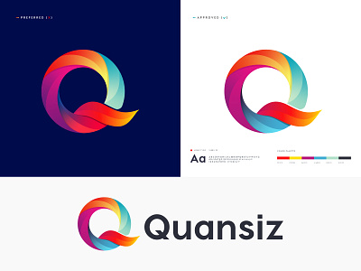 Quansiz logo design | modern Q letter logo
