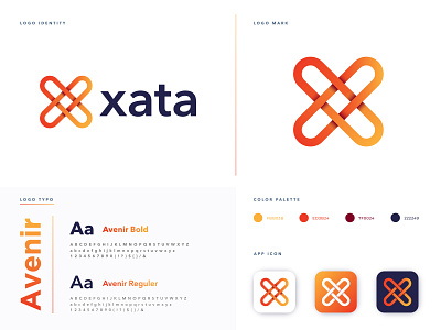 Xata Logo Design analysis app brand design brand identity branding design gradient logo icon letter logo letter mark logo logo design 2020 logo design branding logo designer logo mark modern logo software technology x logo