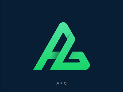 Letter A G Logo Concept.