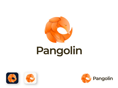 Pangolin logo design analysis animal animal logo app logo brand identity branding business design gradient graphic design illustration logo modern logo software technology
