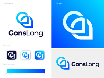 GonsLong Logo Design Inspiration app app icon app logo brand identity branding design graphic design location logo map modern logo network pin point social software symbol technology travel trill