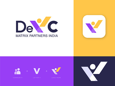 DeVC Logo design app app logo brand identity branding chat church community logo conncet connection consulting logo crowd logo figma human logo logosohel modern logo people team unique logo