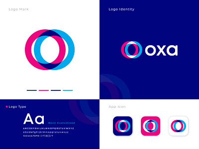 Oxa Logo Design abstract logo app app logo brand identity branding browser design graphic design illustration letter mark logo logo design logo designer modern logo o logo oo logo software tech technology ui