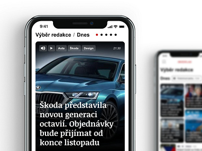 News app design - iRozhlas