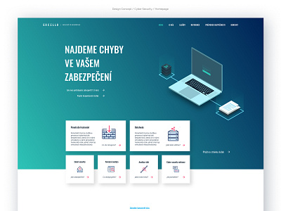 Web Design Concept - Cyber Security - Homepage