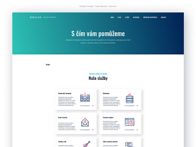 Web Design Concept - Cyber Security - Services
