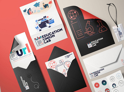 Education Union LAB - Branding concepts brand branding clean identity illustration illustrator logo