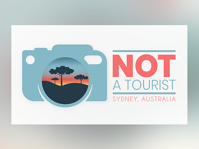 NOT A TOURIST - LOGO art brand branding clean design flat icon identity illustration illustrator logo minimal typography vector